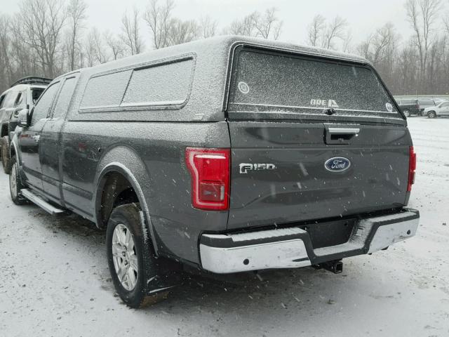 1FTFX1CG4GKD62416 - 2016 FORD F150 SUPER GRAY photo 3