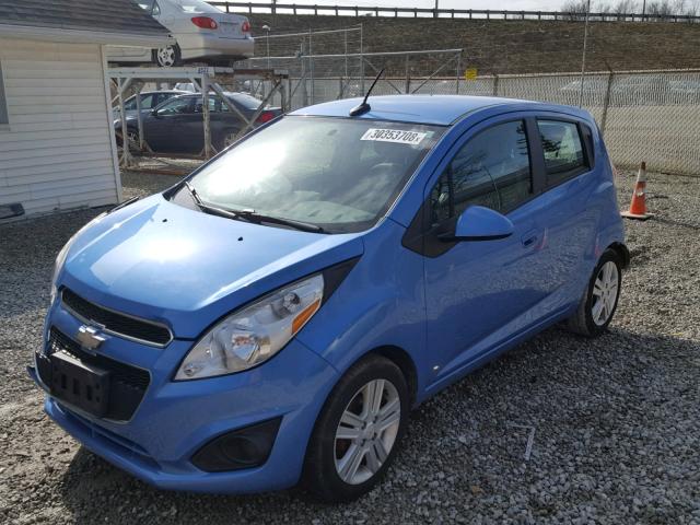 KL8CD6S91DC516204 - 2013 CHEVROLET SPARK 1LT BLUE photo 2