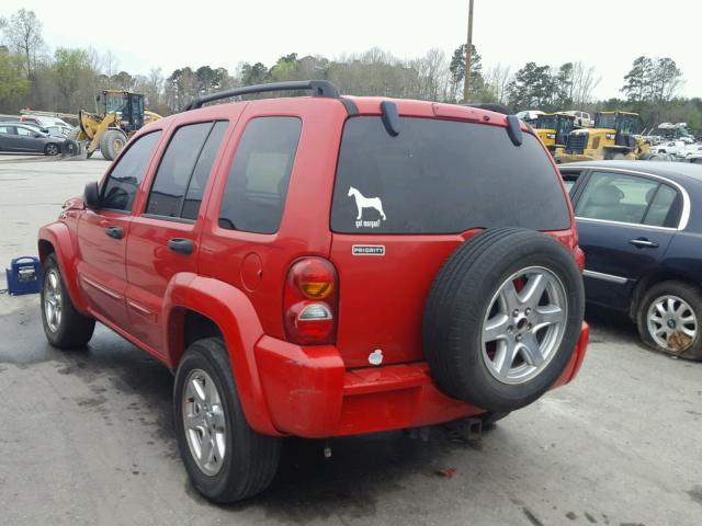 1J4GK58K83W662500 - 2003 JEEP LIBERTY LI RED photo 3