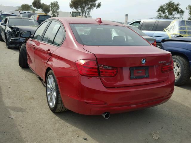 WBA3B1C57EF078541 - 2014 BMW 320 I RED photo 3