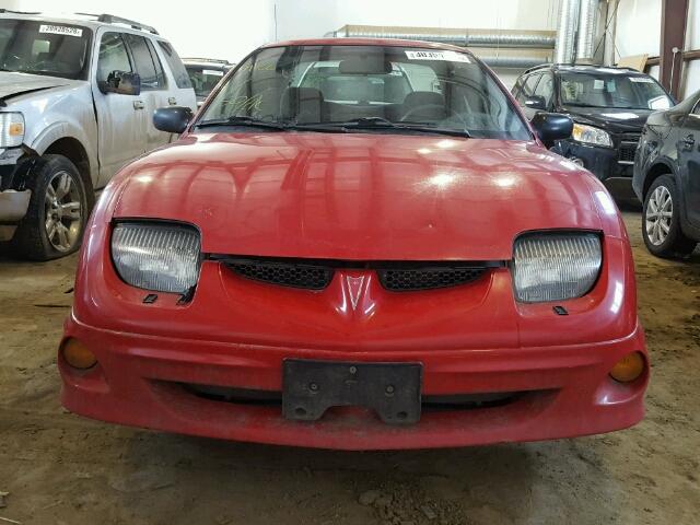 1G2JB524217308084 - 2001 PONTIAC SUNFIRE SE RED photo 9