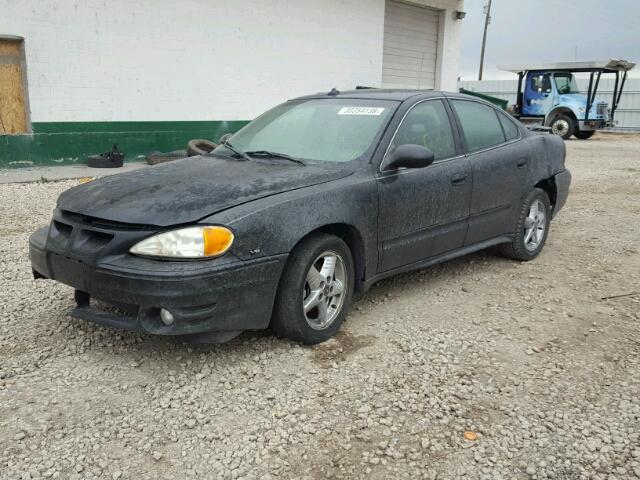 1G2NG52E14M528026 - 2004 PONTIAC GRAND AM S BLACK photo 2