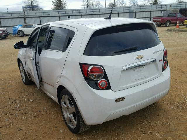 1G1JE6SBXE4131548 - 2014 CHEVROLET SONIC LTZ WHITE photo 3