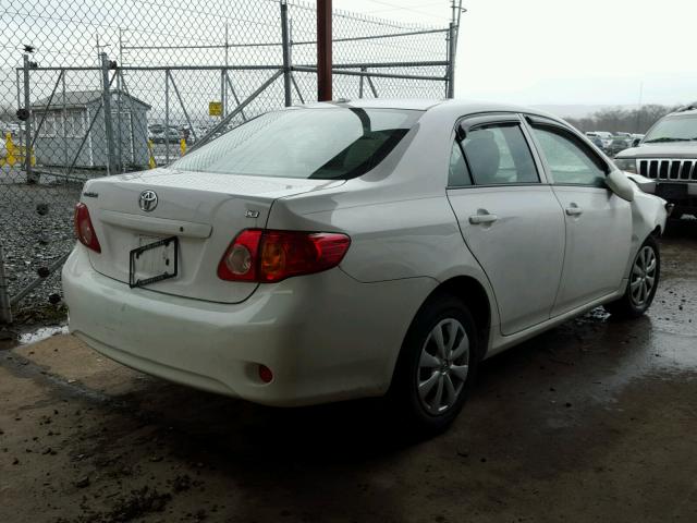 JTDBL40E399034266 - 2009 TOYOTA COROLLA BA WHITE photo 4