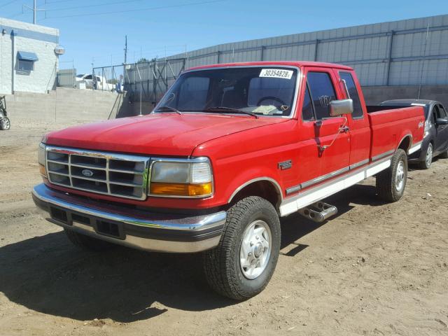 1FTHX26H3TEA72941 - 1996 FORD F250 RED photo 2
