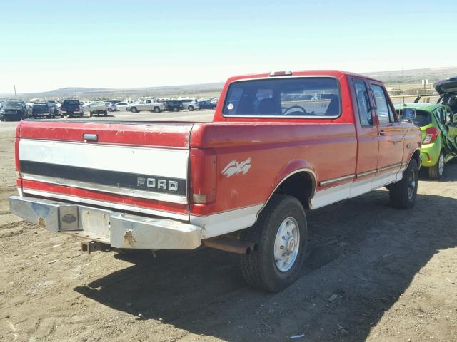 1FTHX26H3TEA72941 - 1996 FORD F250 RED photo 4