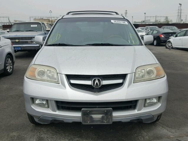 2HNYD18925H526093 - 2005 ACURA MDX TOURIN SILVER photo 9