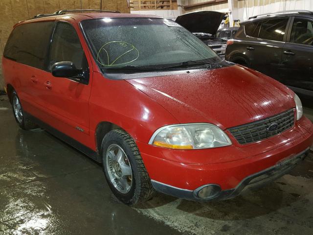 2FMZA57451BB09754 - 2001 FORD WINDSTAR S RED photo 1