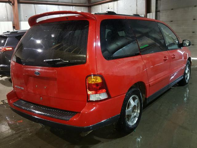 2FMZA57451BB09754 - 2001 FORD WINDSTAR S RED photo 4