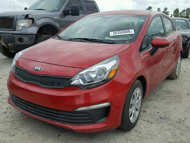 KNADM4A30H6044866 - 2017 KIA RIO LX Կարմիր լուսանկար 2
