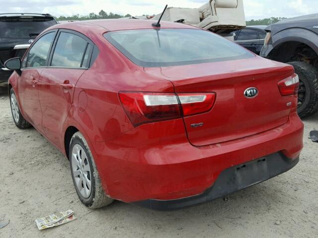 KNADM4A30H6044866 - 2017 KIA RIO LX Կարմիր լուսանկար 3