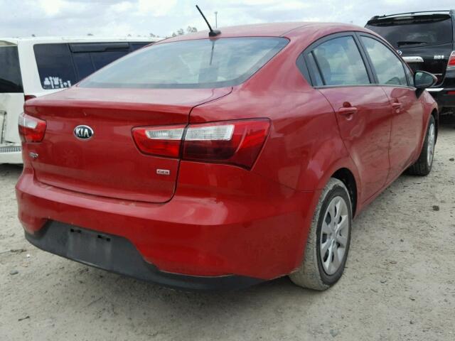 KNADM4A30H6044866 - 2017 KIA RIO LX Կարմիր լուսանկար 4
