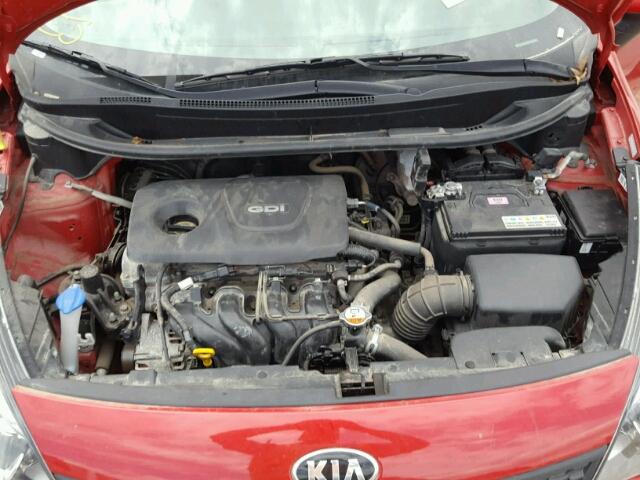 KNADM4A30H6044866 - 2017 KIA RIO LX Կարմիր լուսանկար 7
