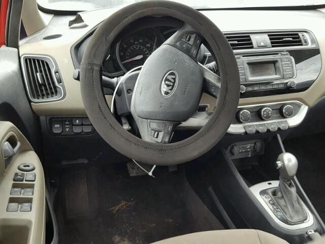 KNADM4A30H6044866 - 2017 KIA RIO LX Կարմիր լուսանկար 9