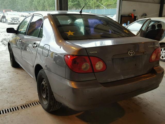 1NXBR32E35Z438287 - 2005 TOYOTA COROLLA CE GRAY photo 3