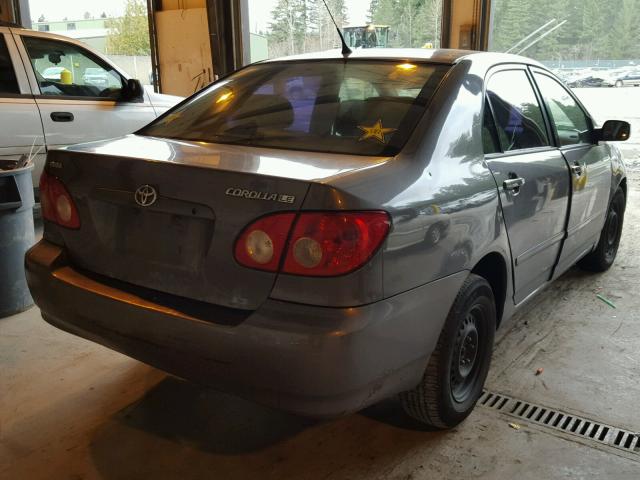 1NXBR32E35Z438287 - 2005 TOYOTA COROLLA CE GRAY photo 4