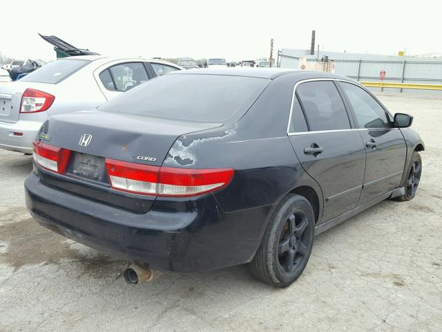 1HGCM56334A094697 - 2004 HONDA ACCORD LX BLACK photo 4