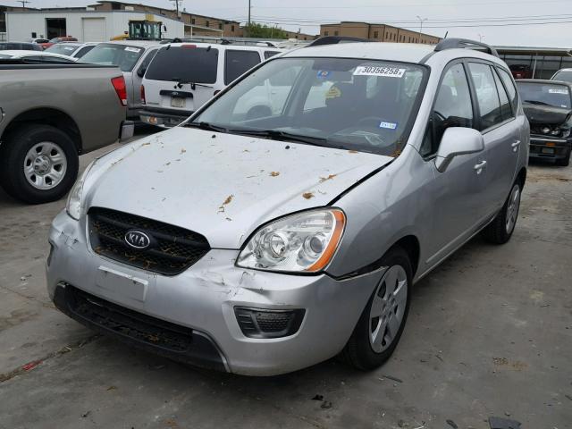 KNAFG528097234937 - 2009 KIA RONDO BASE SILVER photo 2