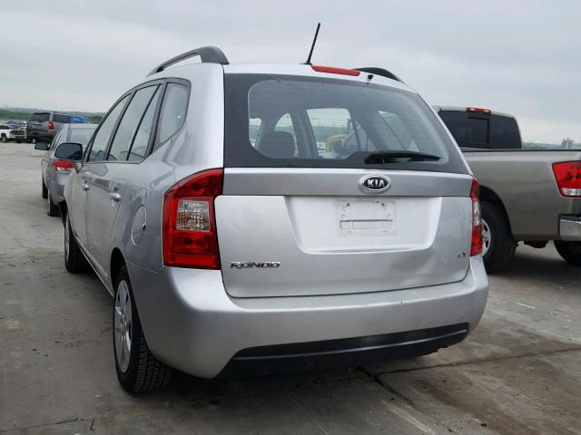 KNAFG528097234937 - 2009 KIA RONDO BASE SILVER photo 3