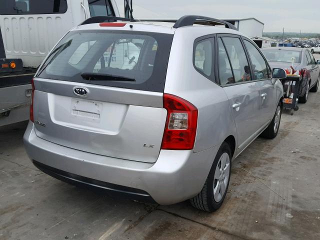 KNAFG528097234937 - 2009 KIA RONDO BASE SILVER photo 4