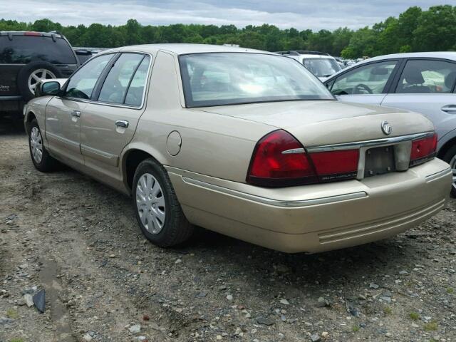 2MEFM74W2XX644163 - 1999 MERCURY GRAND MARQ GOLD photo 3