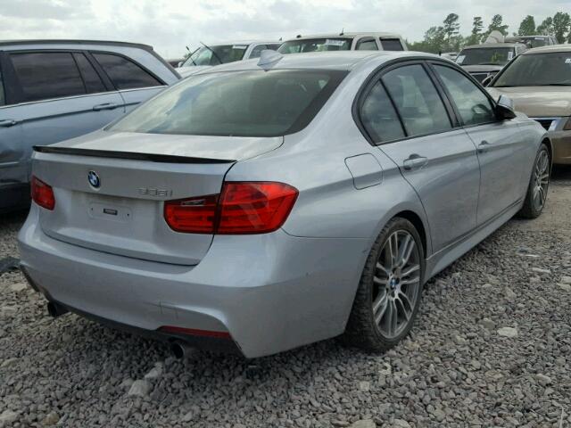 WBA3A9C56DF477215 - 2013 BMW 335 I SILVER photo 4