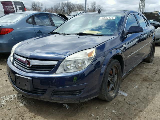 1G8ZS57B68F178276 - 2008 SATURN AURA XE BLUE photo 2