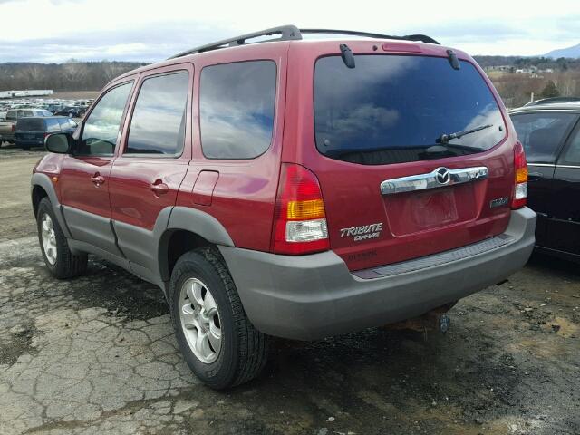 4F2YU07101KM14696 - 2001 MAZDA TRIBUTE DX MAROON photo 3