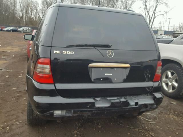 4JGAB75EX5A542540 - 2005 MERCEDES-BENZ ML 500 BLACK photo 9