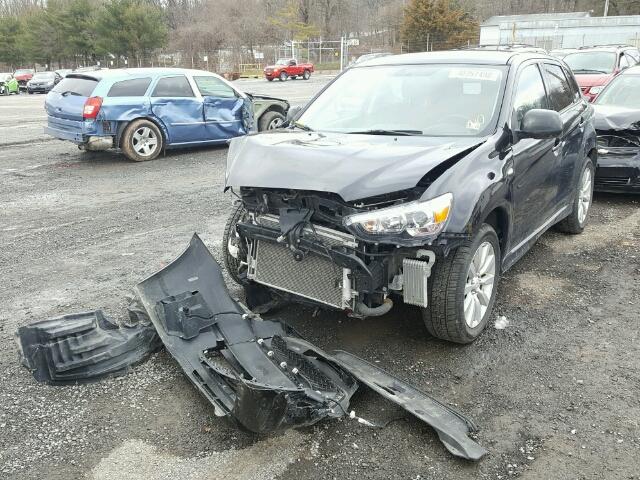 JA4AR4AU2BZ024134 - 2011 MITSUBISHI OUTLANDER BLACK photo 2