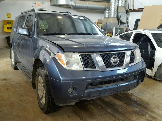 5N1AR18W25C762630 - 2005 NISSAN PATHFINDER BLUE photo 1