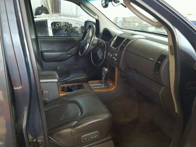 5N1AR18W25C762630 - 2005 NISSAN PATHFINDER BLUE photo 5