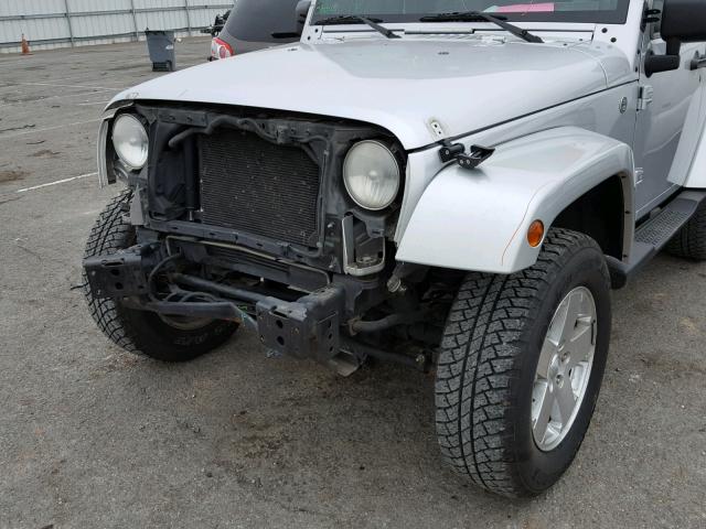 1J4FA54168L610013 - 2008 JEEP WRANGLER S SILVER photo 10