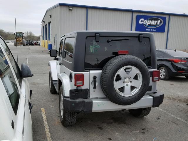 1J4FA54168L610013 - 2008 JEEP WRANGLER S SILVER photo 3