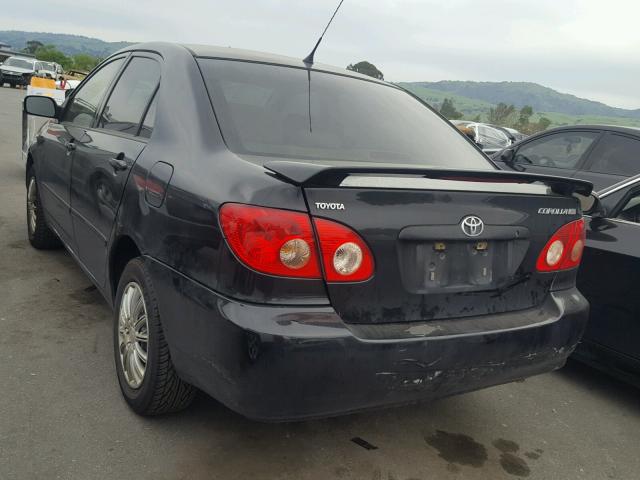 JTDBR32E050055175 - 2005 TOYOTA COROLLA CE BLACK photo 3