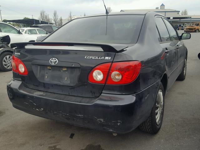 JTDBR32E050055175 - 2005 TOYOTA COROLLA CE BLACK photo 4