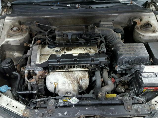 KMHDN45D52U357445 - 2002 HYUNDAI ELANTRA GL SILVER photo 7