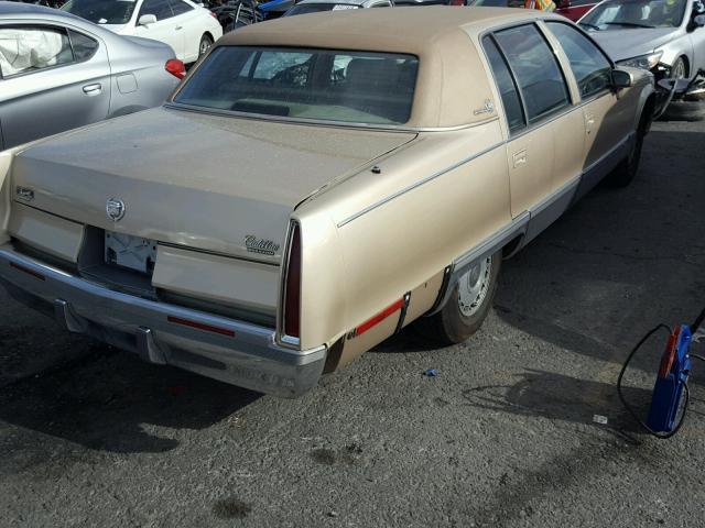 1G6DW527XPR714198 - 1993 CADILLAC FLEETWOOD GOLD photo 4