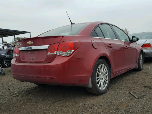 1G1PJ5SC7C7229280 - 2012 CHEVROLET CRUZE ECO RED photo 4