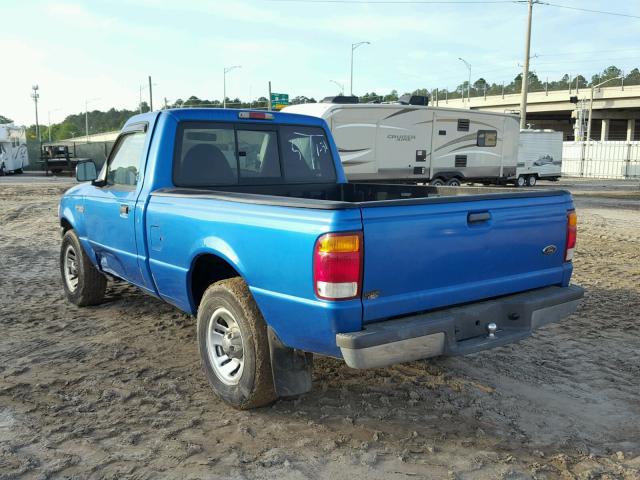 1FTYR10C6XUA00838 - 1999 FORD RANGER BLUE photo 3