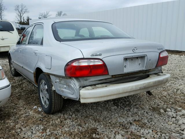 1YVGF22C725291371 - 2002 MAZDA 626 LX GRAY photo 3