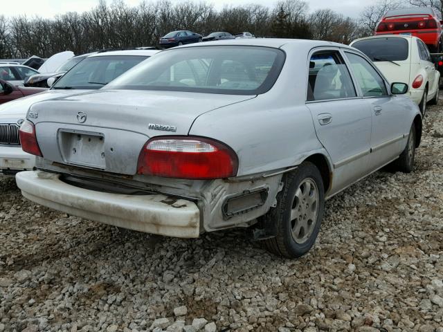 1YVGF22C725291371 - 2002 MAZDA 626 LX GRAY photo 4