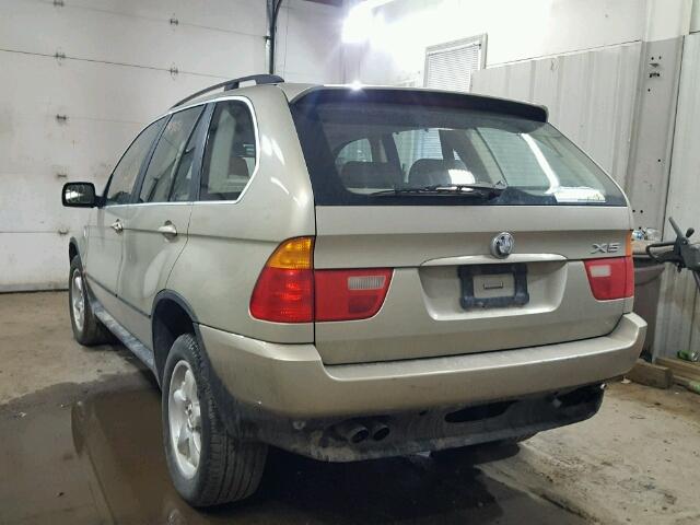 WBAFB33521LH26925 - 2001 BMW X5 4.4I GOLD photo 3