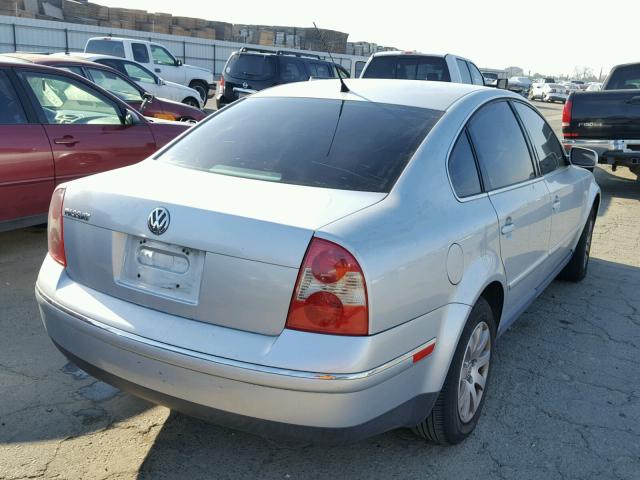 WVWPD63B53P185340 - 2003 VOLKSWAGEN PASSAT GLS SILVER photo 4