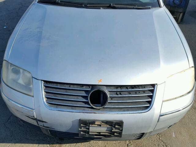 WVWPD63B53P185340 - 2003 VOLKSWAGEN PASSAT GLS SILVER photo 7