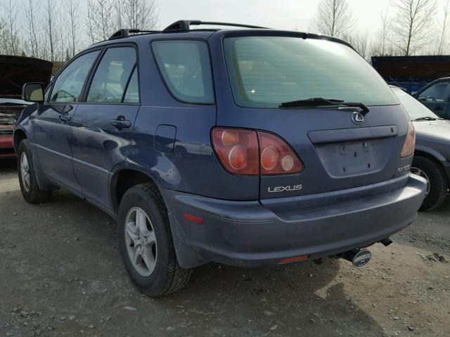 JT6HF10U8Y0156963 - 2000 LEXUS RX 300 BLUE photo 3