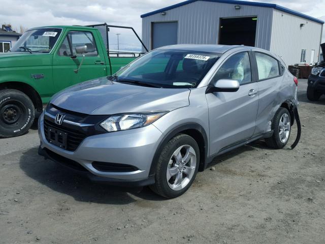 3CZRU6H35HM700693 - 2017 HONDA HR-V LX SILVER photo 2