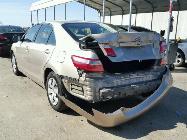 4T1BE46K97U628471 - 2007 TOYOTA CAMRY NEW GOLD photo 3
