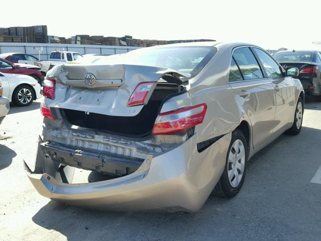 4T1BE46K97U628471 - 2007 TOYOTA CAMRY NEW GOLD photo 4