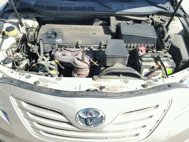 4T1BE46K97U628471 - 2007 TOYOTA CAMRY NEW GOLD photo 7
